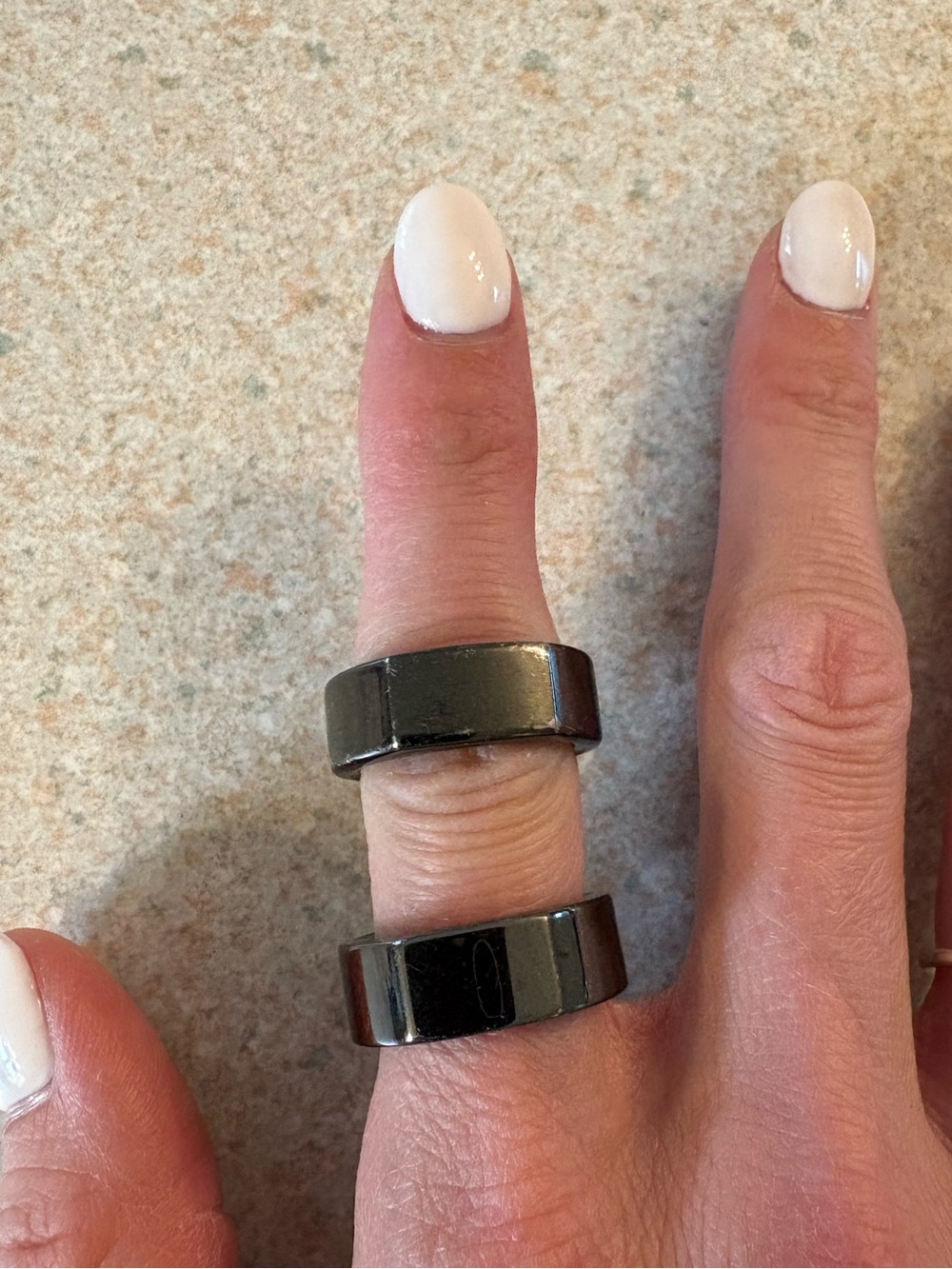 TWO Oura Gen3 Black Heritage rings. Size 7.